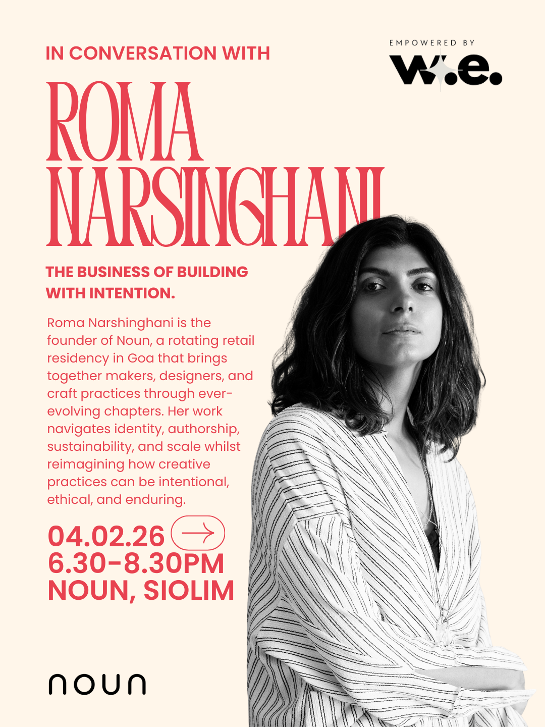 WE Masterclass: The Business of Building with Intention with Roma Narsinghani